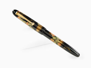 Namiki Yukari Grapevine Füllfederhalter, Urushi Lack, gold, FN-10M-BU