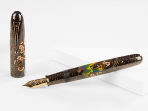 Namiki Emperor Rakucho Birds and Cherry Blossom Füllfederhalter, Maki-e