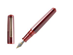 Nakaya Writer Füllfederhalter Aka-Tamenuri, Piccolo, Vergoldet