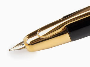 Pilot Füllfederhalter "Capless", Schwarz, Gold, FK-1500-AU-BLACK