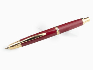 Pilot Füllfederhalter Retractable, Rot, Gold, "Capless"