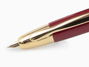 Pilot Füllfederhalter Retractable, Rot, Gold, "Capless"