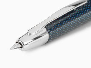 Pilot Füllfederhalter Capless Vanishing Blau Carbon Fiber, Chrom