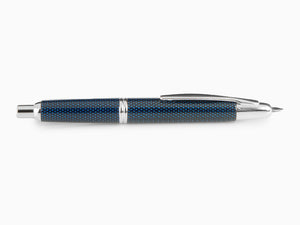 Pilot Füllfederhalter Capless Vanishing Blau Carbon Fiber, Chrom