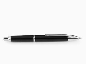 Pilot Capless Decimo Füllfederhalter, Lack, Schwarz, FK-1500D-RH-BLACK