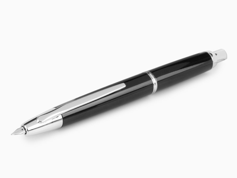 Pilot Capless Decimo Füllfederhalter, Lack, Schwarz, FK-1500D-RH-BLACK