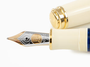 Pelikan Souverän® 800 Cream Blue Füllfederhalter, Spezialausgabe, 827270