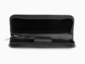 Pelikan Etui 2 Stifte, Nappa Leder, Schwarz, Der Reißverschluss , 958017