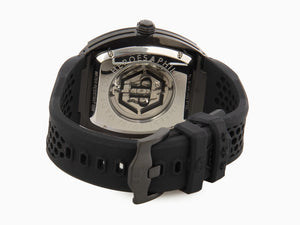 Philipp Plein The Skeleton Automatik Uhr, PVD, Schwarz, 44 mm, PWBAA0621