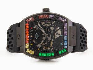 Philipp Plein The Skeleton Automatik Uhr, PVD, Schwarz, 44 mm, PWBAA0621