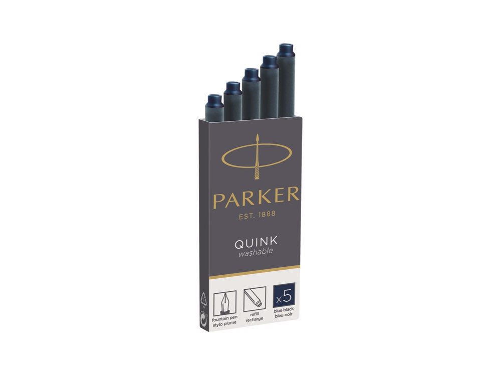 Parker Tintenpatronen, 5 Einheiten, Blau/Schwarz, 1950385