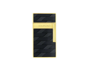 S.T. Dupont Biggy Monogram 1872 Feuerzeug, Schwarz, Limitierte Auflage, 025079