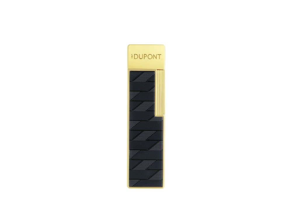 S.T. Dupont Twiggy Monogram 1872 Feuerzeug, Schwarz, Limitierte Auflage, 030079