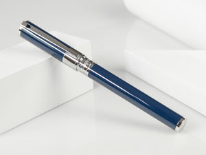 S.T. Dupont D-Initial Roller, Lack, Blau, Verchromte Akzente, 262205