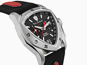 Tonino Lamborghini New Spyder Quartz Uhr, Schwarz, 43 mm, Chronograph, TLF-A13-1