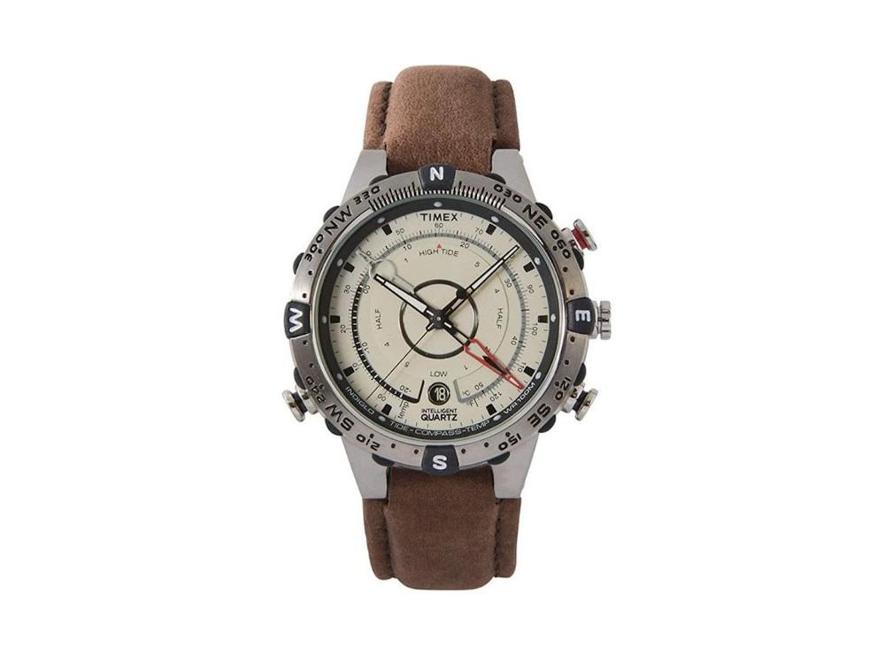 Timex Tide Quartz Uhr, Beige, 45 mm, T2N721