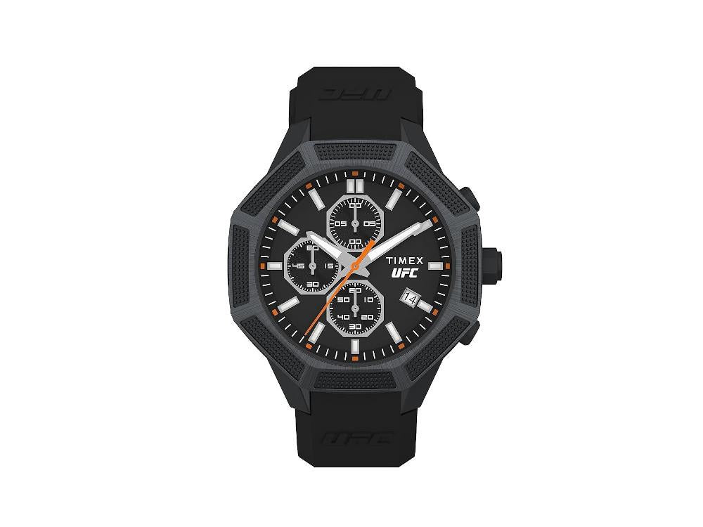 Timex UFC King Quartz Uhr, Schwarz, 45 mm, TW2V87200