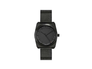 Tibaldi Men's Quartz Uhr, Edelstahl 316L , Schwarz, PVD, 39mm x 46mm, TMM-PVD-MM