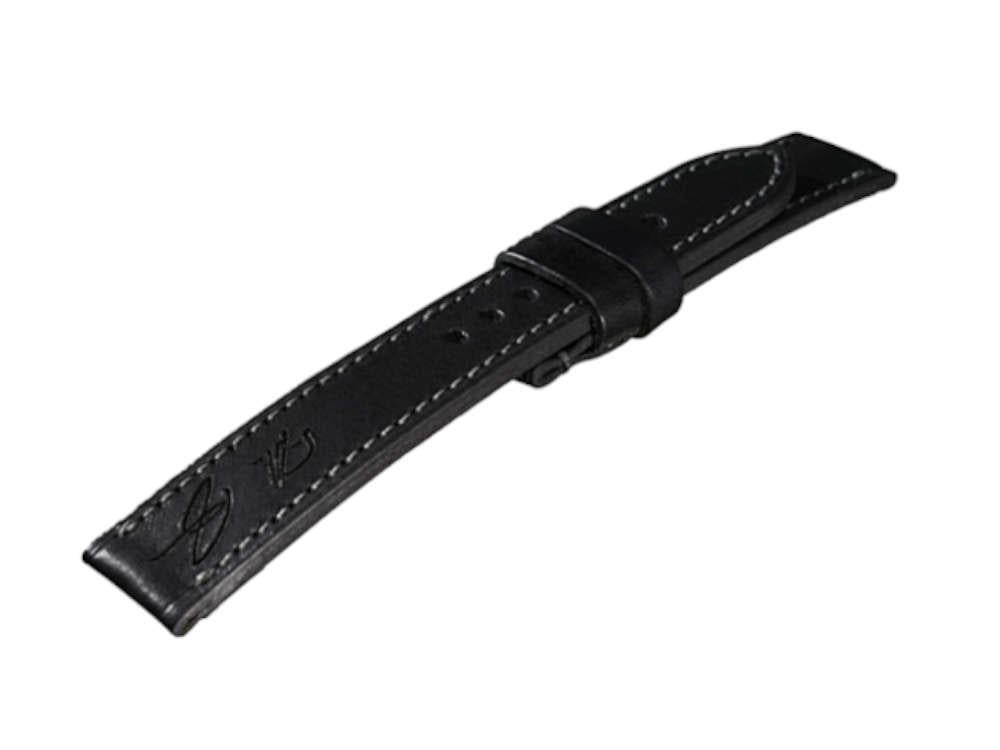 U-Boat Accesorios Armband, Kalbsleder, Schwarz, 22mm, 8277/XL/Z