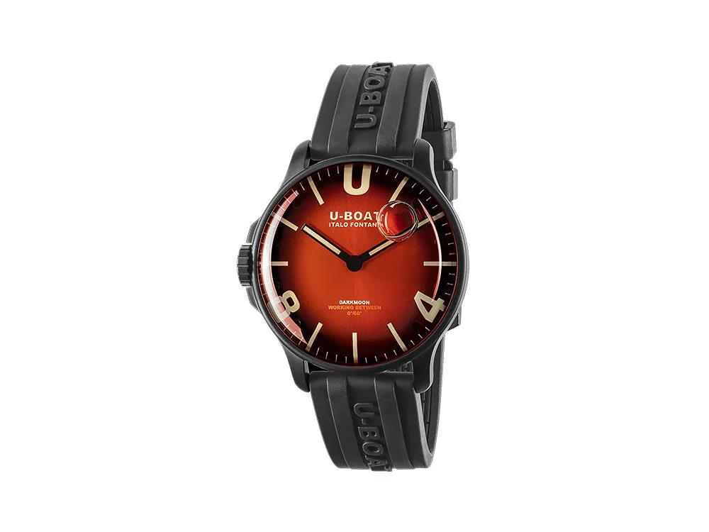 U-Boat Capsoil Darkmoon Soleil Red IPB, Quartz Uhr, 44 mm, 8697