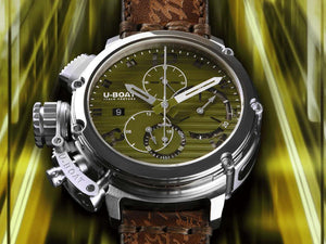 U-Boat Chimera Chrono Automatik Uhr, Grün, 46 mm, Limitierte Edition, 9591