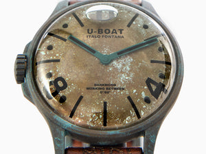 U-Boat Capsoil Darkmoon Unico Quartz Uhr, Edelstahl PVD, 44 mm, Braun, 9600