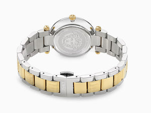 Versace Reve Quartz Uhr, PVD Gold, Grün, 35 mm, Shapir-Glas, VE8B00524