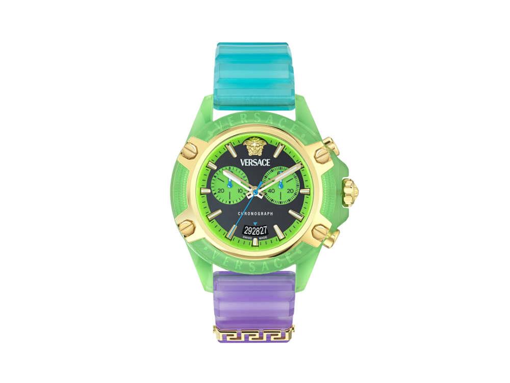 Versace Icon Active Chrono Quartz Uhr, Polycarbonat, 44 mm, VE8P00524