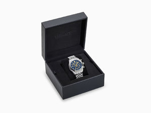 Versace Chrono Master Quartz Uhr, Blau, 44 mm, Shapir-Glas, VE8R00324