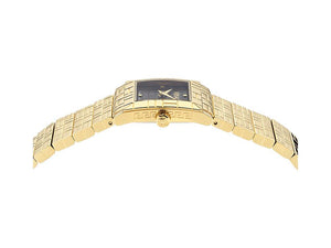 Versace Mosaic Quartz Uhr, PVD Gold, Schwarz, 22 mm, Shapir-Glas, VE9B00324