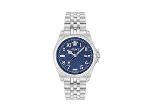 Versace Anteo Quartz Uhr, Blau, 41 mm, Shapir-Glas, VE9H00324