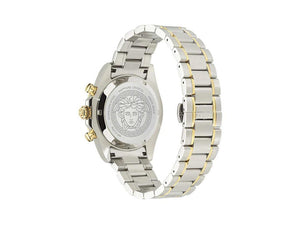 Versace Chrono X Quartz Uhr, Recycelter Stahl, Grün, 44 mm, VE9K00424