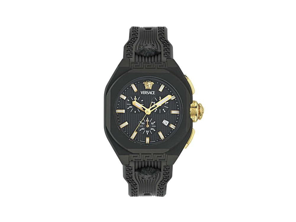 Versace Legend Chrono Quartz Uhr, Ökokeramik, Schwarz, 44 mm, VE9L00124