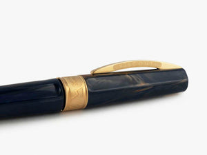 Visconti Mirage Mythos Zeus Roller, Injiziertes Harz, Vergoldet, Blau KP07-09-RB