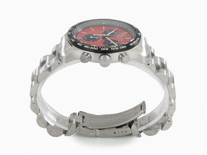 Zeppelin Night Cruise Quartz Uhr, Rot, 42 mm, Chronograph, Tag, 7288M-5