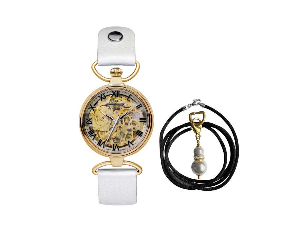 Zeppelin Princess Of The Sky Automatik Uhr, PVD Gold, Grau, 34mm, 7459-5