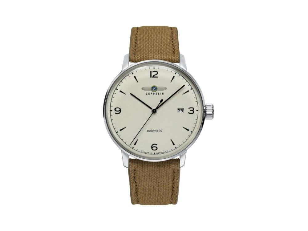 Zeppelin LZ 129 Hindenburg Automatik Uhr, Beige, 40 mm, Tag, 8064-5n