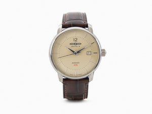 Zeppelin LZ 120 Bodensee Automatik Uhr, Beige, 40cm, Lederband, 8160-5