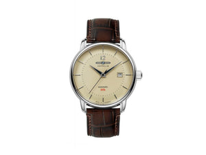 Zeppelin LZ 120 Bodensee Automatik Uhr, Beige, 40cm, Lederband, 8160-5