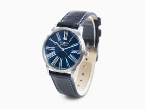 Zeppelin Flatline Lady Quartz Uhr, Blau, 36 mm, 8345-3