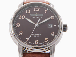 Zeppelin LZ 127 Graf Zeppelin Automatik Uhr, Braun, 40 mm, Tag, 8656-3