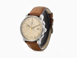 Zeppelin Méditerranée Chrono Quartz Uhr, Beige, 40 mm, Tag, 9670-5