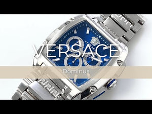 Versace Dominus Quartz Uhr, Blau, 42 x 49.50 mm, Shapir-Glas, VE6H00423