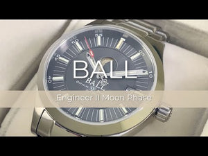 Ball Engineer II Moon Phase Automatik Uhr, Ball RR1801, 41 mm, NM2282C-SJ-GY