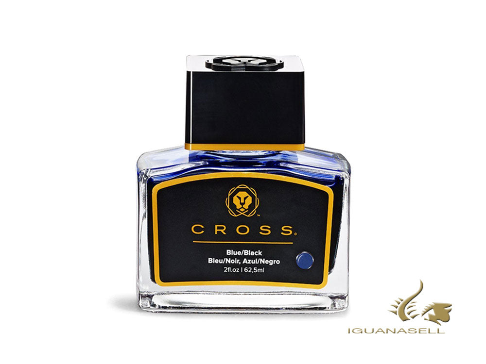 Cross Accesorios Tintenfass, 62.5 ml., Blau/Schwarz, Glass, 8945S-3