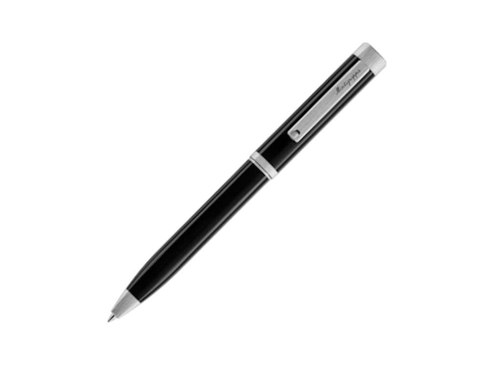 Montegrappa Quattro Kugelschreiber, Palladium Akzenten, Schwarz, ISZ4IBIP