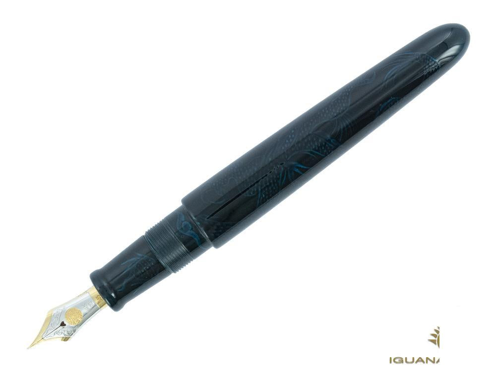 Nakaya Cigar Long Ascending Dragon I Tamesukashi Füllfeder, Bicolor