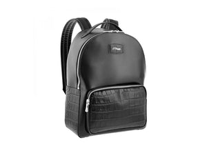 S.T. Dupont Line D Croco Dandy Rucksack, Leder, Schwarz, 181064