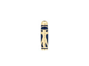 S.T. Dupont Line D Vitruvian Man Animation Roller, Blau, Gold, 412040L