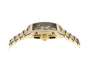 Versace Dominus Quartz Uhr, PVD Gold, Schwarz, 42 x 49.50 mm, VE6H00523